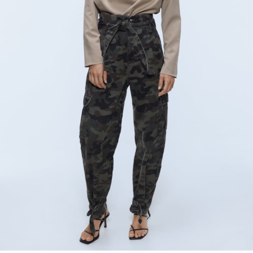 ZW premium paperbag camouflage jeans
